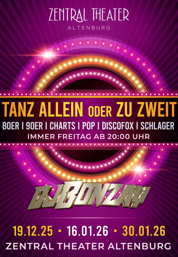 DISKO NACHT • TANZ ALLEIN oder ZU ZWEIT