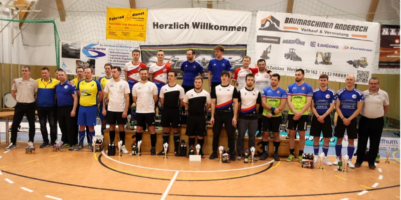 46. Internationales Neujahrsturnier im Radball des SV Blau-Gelb Ehrenberg | 46. Intern. Neujahrsturnier SV Blau-Gelb Ehrenberg - Siegerehrung Elite