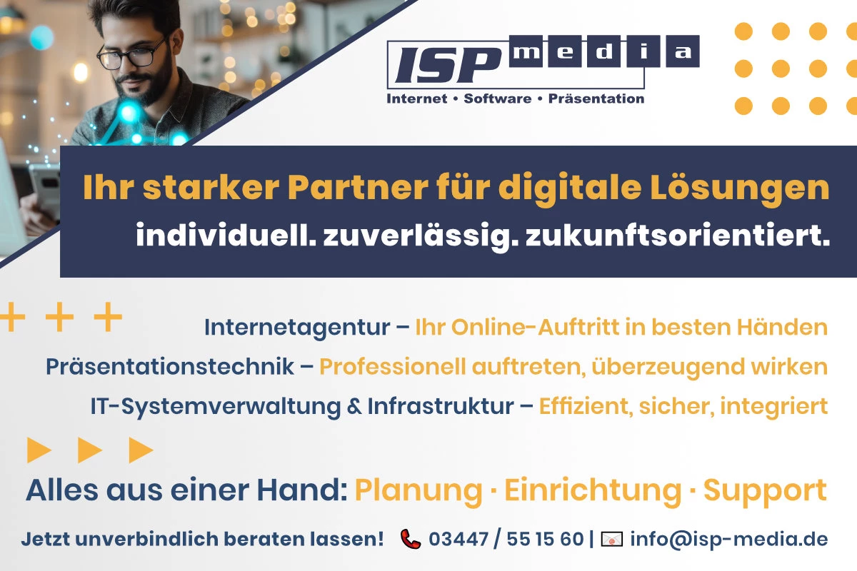 ISP media - Ihr starker Partner für digitale Lösungen – individuell, zuverlässig und zukunftsorientiert