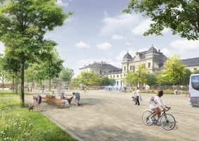 Siegerentwurf für Bahnhofsvorplatz und Wettinerstraße wird ausgestellt