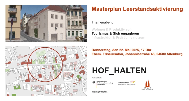 Masterplan zur Leerstandsaktivierung: Themenabend zu Tourismus und Engagement | 
