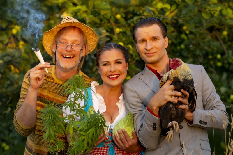 Botanische Comedy mit Mandy Partzsch, Erik Lehmann und Michael Specht  | v. l .n. r. Michael Specht, Mandy Partzsch, Erik Lehmann