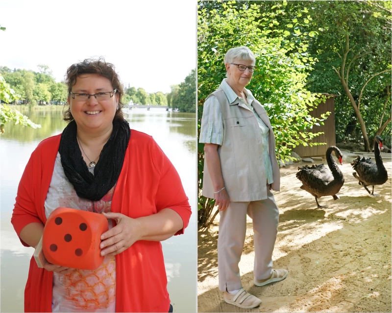 Wer wird Altenburgerin des Jahres? | Frau Gabriele Orymek (links) und Frau Andrea Rücker (rechts)