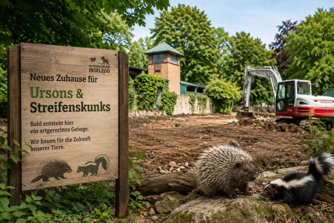 VorschauBild - Inselzoo: Ursons ziehen ein – neues Gehege ersetzt altes Labyrinth
