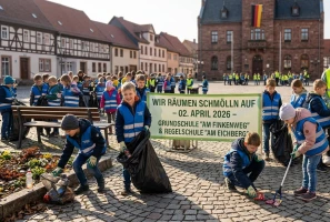Über 300 Kinder sammeln Müll: Umwelttag in Schmölln startet am Markt