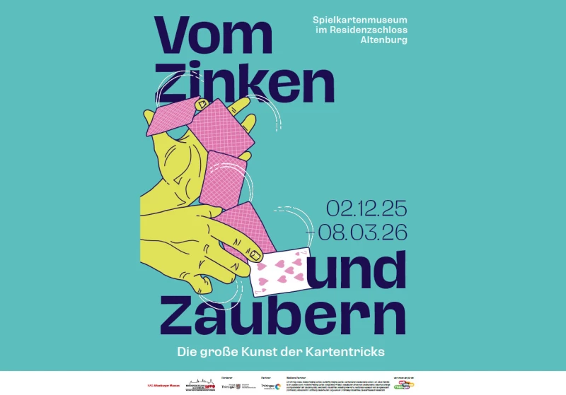 Vom Zinken und Zaubern - Die Kunst der Kartentricks im Residenzschloss Altenburg | Plakat - Vom Zinken und Zaubern – Die große Kunst der Kartentricks 