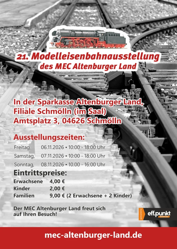 21. Modelleisenbahnausstellung des MEC Altenburger Land