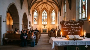 Gottesdienste in der Karwoche und zu Ostern 2026