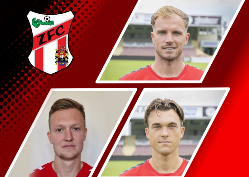 Verlängerungen beim ZFC Meuselwitz | Rene Eckardt (oben); Hendrik Wurr (unten links) und Luca Bürger