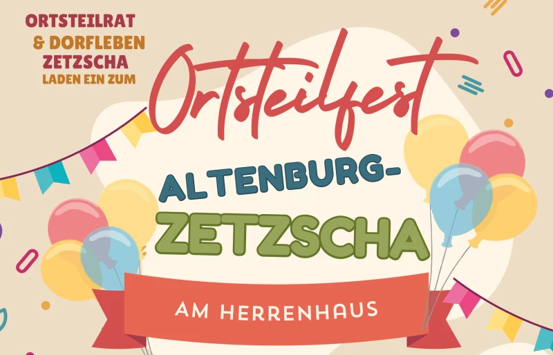 Ortsteilfest Altenburg-Zetzscha am Herrenhaus in Oberzetzscha | 