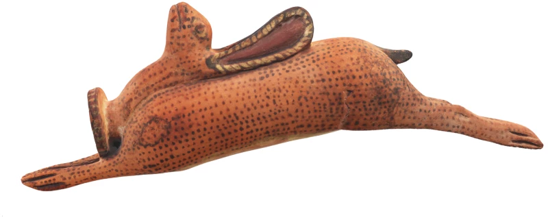 Altenburg und die Welt - Ein Osterhase aus Etrurien | Etruskisches Salbölgefäß in Hasengestalt, 600-550 v. Chr.