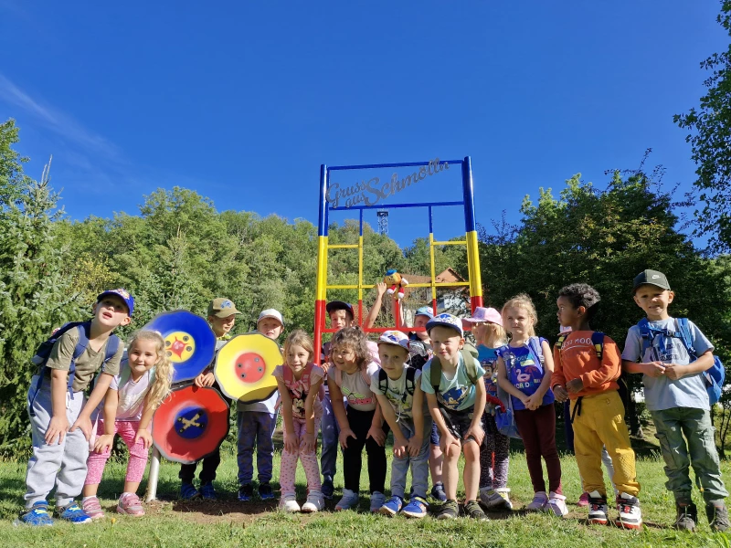 Fotowettbewerb Fotopoint im Schmöllner Stadtpark | Den ersten Platz errang die Gruppe 6 der Kindertagesstätte „Am Finkenweg“.