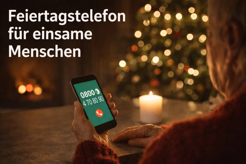 Feiertagstelefon für einsame Menschen | 