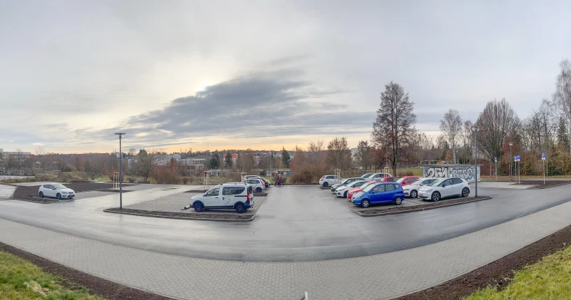 Neuer Parkplatz in Altenburg südlich des Nordplatzes fertiggestellt | Neuer Parkplatz in Altenburg Nord