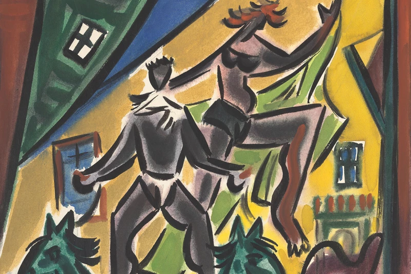 Präsentation im Klinikum Altenburger Land: Zirkus! Grafik aus dem Bestand des Lindenau-Museums Altenburg | Hans Christoph, Zirkus, 1948