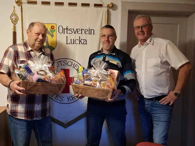 VorschauBild - Rotkreuzgemeinschaft Lucka gratuliert zur 100. Blutspende