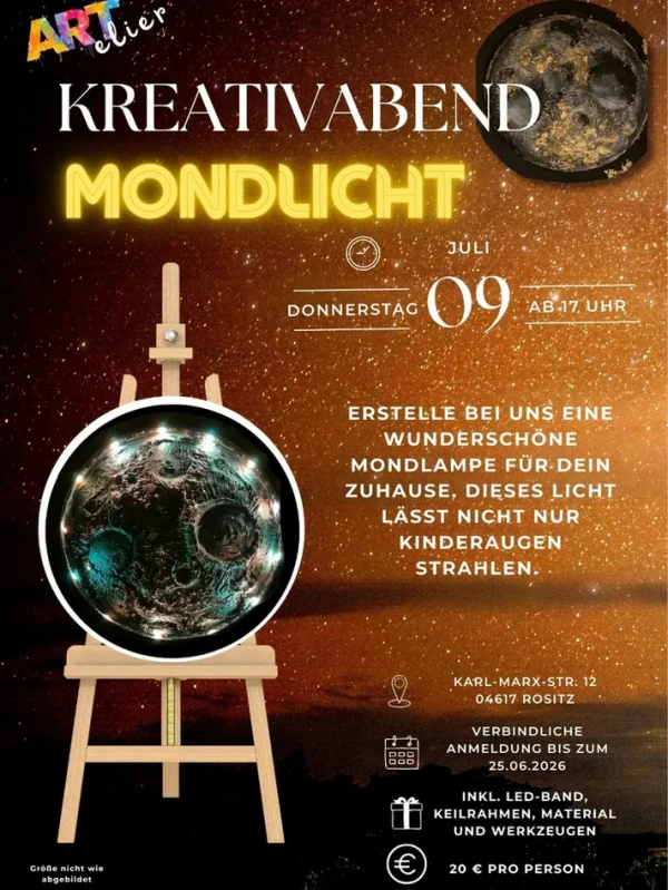 Kreativabend - Mondlicht basteln