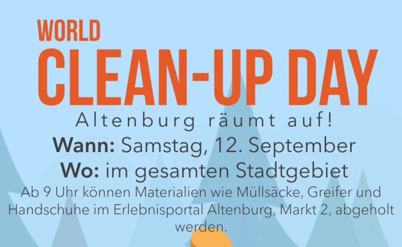 Gemeinsam für ein sauberes Altenburg: Städtischer Clean-up-Day am 12. September | 