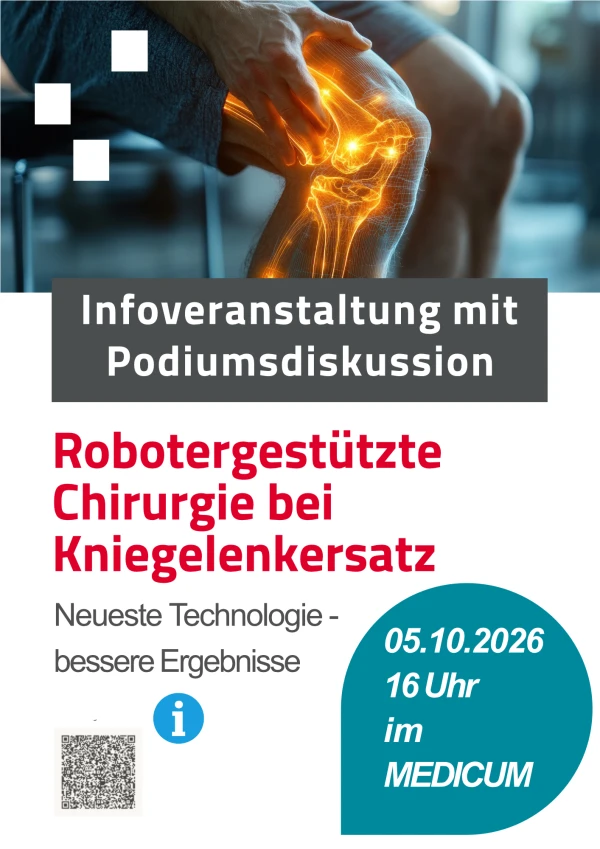 Informationsveranstaltung: Robotergestützte Knie-Endoprothetik