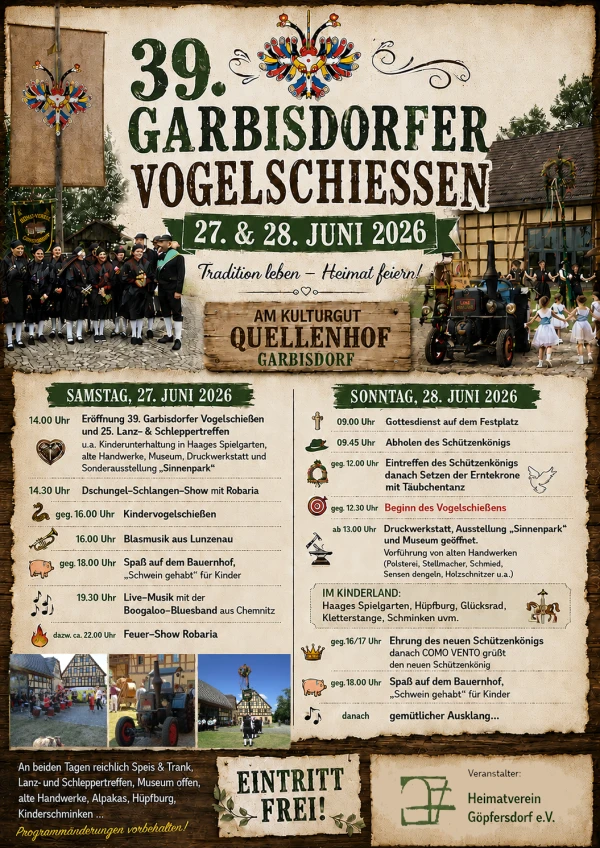 39. Garbisdorfer Vogelschießen