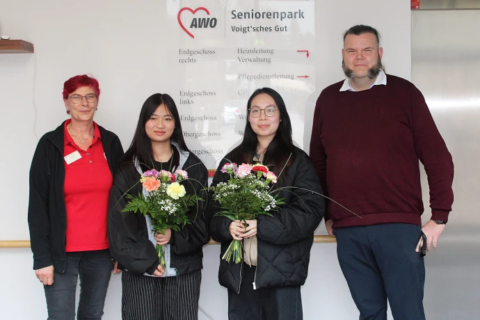 VorschauBild - AWO Thüringen übernimmt zwei vietnamesische Pflege-Auszubildende aus dem Altenburger Land