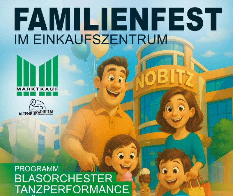 Familienfest im Nobitzer Einkaufscenter am 17. Mai 2025 | 