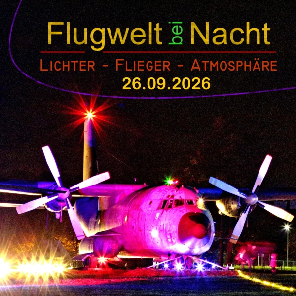 Flugwelt bei Nacht