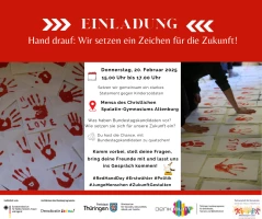 Hand drauf: Wir setzen Zeichen für die Zukunft