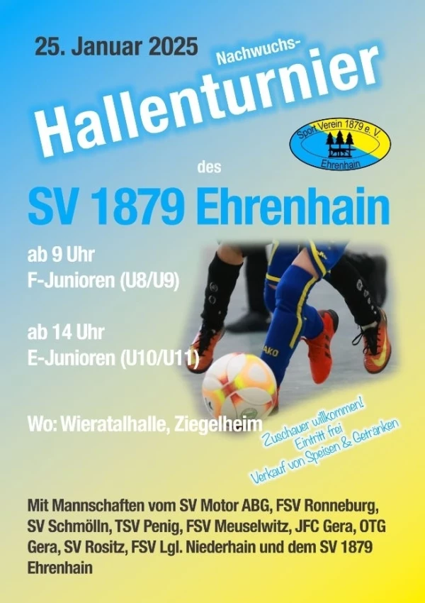 Nachwuchs-Hallenturnier des SV 1879 Ehrenhain