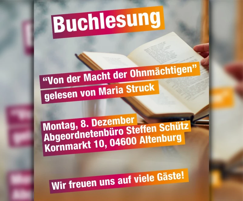 Lesung "Von der Macht der Ohnmächtigen" mit Maria Struck | 