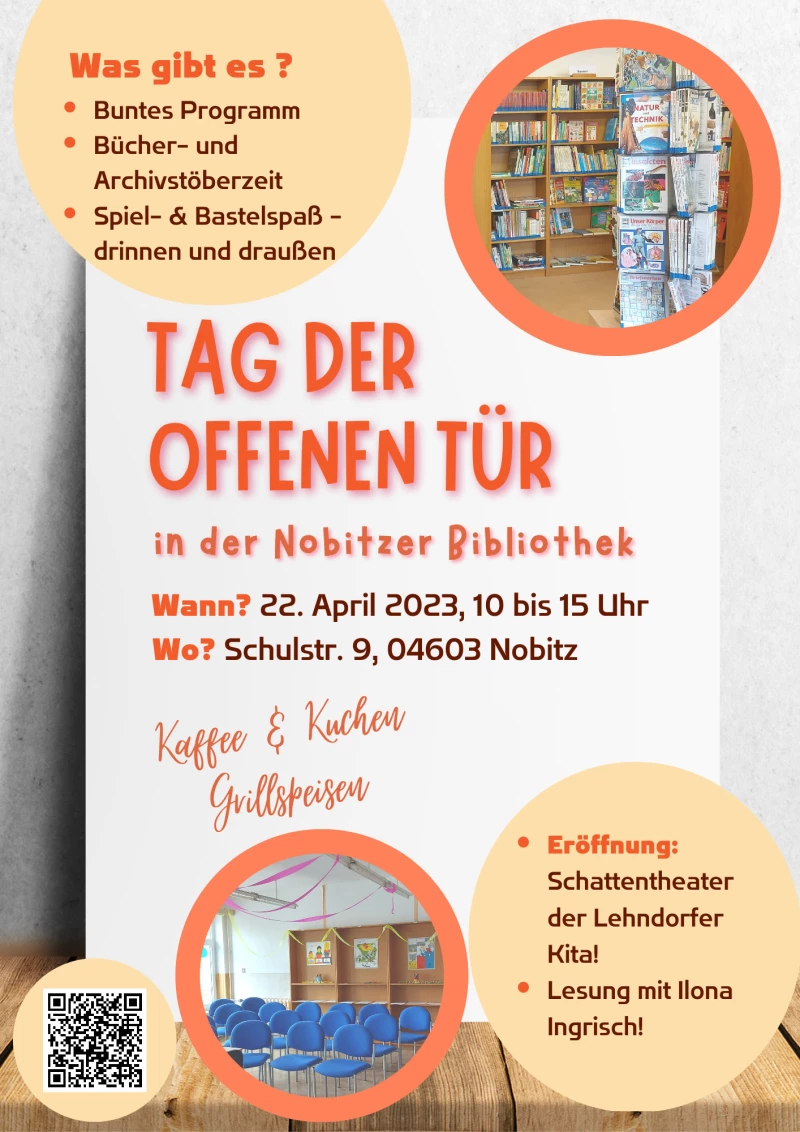 Stöbern, Schauen, Schlemmen und Lauschen zum Tag der offenen Tür in der Nobitzer Bibliothek | 