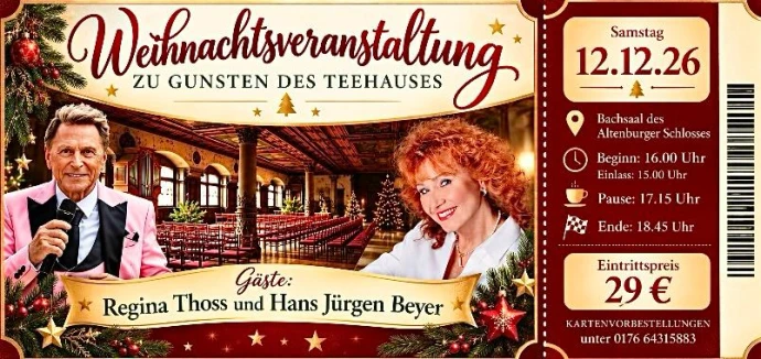 VorschauBild - Weihnachtsveranstaltung mit Regina Thoss und Hans Jürgen Beyer im Altenburger Schloss