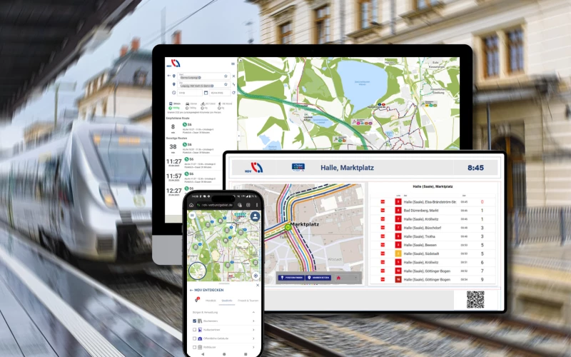 Digitale Plattform erleichtert Reiseplanung für Fahrgäste im mitteldeutschen Nahverkehr | Interaktives Liniennetz im MDV