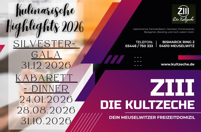 Silvester im Z3 Meuselwitz – Die große Silvesterparty! | 