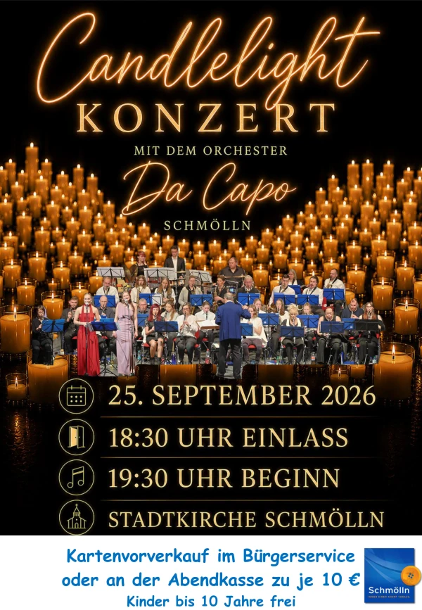 Candlelight-Konzert mit „Da Capo“ – Musik im besonderen Licht