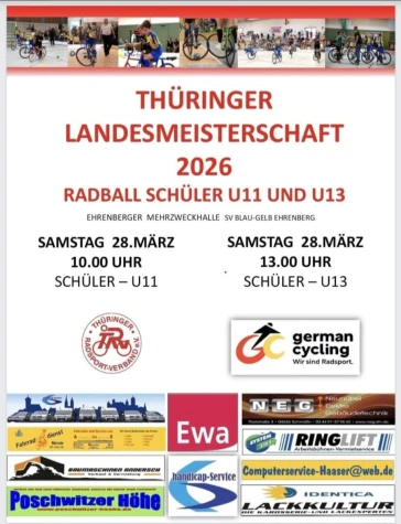 VorschauBild - Radball Schüler | Thüringer Landesmeisterschaft 2026