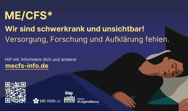 LED-Wand am Goldenen Pflug: Informationen zum „ME/CFS Tag | 
