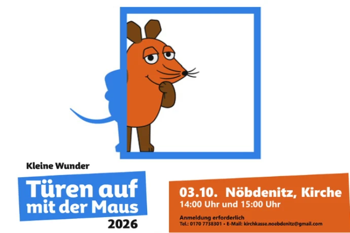 VorschauBild - Nöbdenitzer Kirchgemeinde öffnet zum Maus-Aktionstag ihre Türen