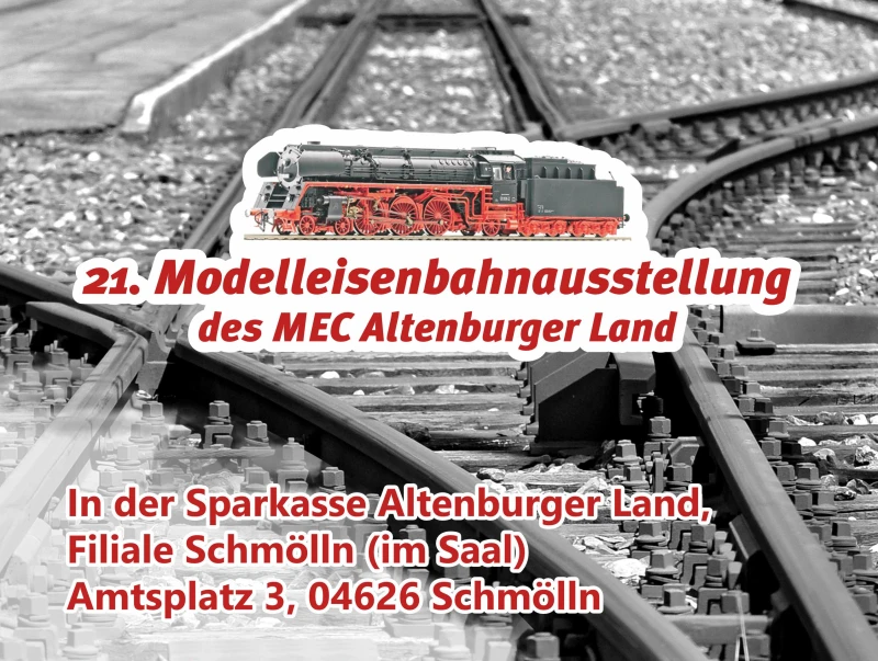 Modelleisenbahn-Ausstellung in Schmölln 2026 | 