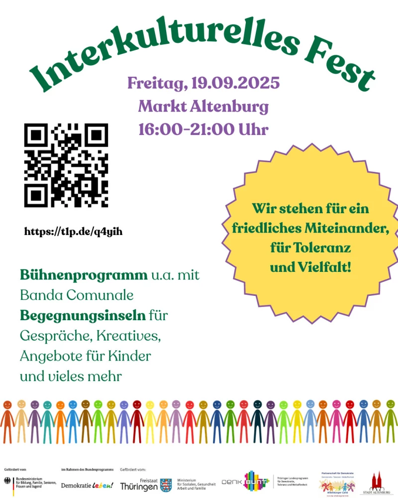 Interkulturelles Fest Altenburg 2025 – Vielfalt erleben auf dem Markt | 