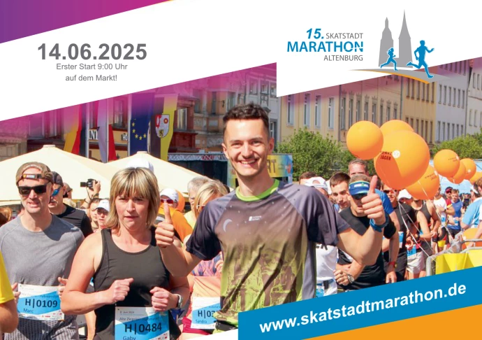 VorschauBild - 15. Skatstadtmarathon Altenburg am 14. Juni 2025 – Das Lauf-Highlight des Jahres!