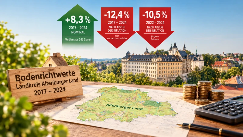 Bodenrichtwerte im Altenburger Land: realer Rückgang trotz nominalem Plus | 