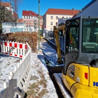 Fahrbahn und Gehweg der Altenburger Kleiststraße werden erneuert