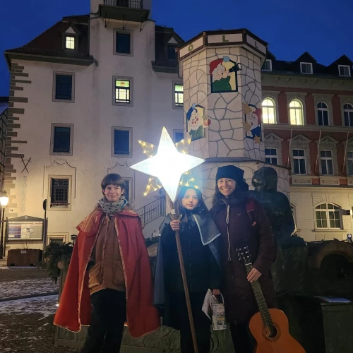 Sternsinger auf Schmöllner Markt