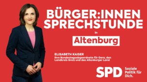 SPD-Vorsitzende Saskia Esken kommt zum Bürgergespräch nach Altenburg