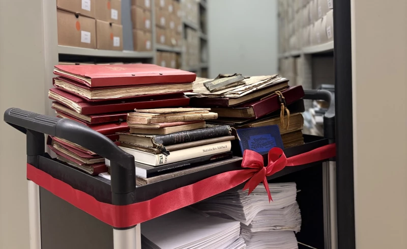 Rückblick auf ein arbeitsreiches Jahr im Archiv der Stadt Altenburg | Blick ins Stadtarchiv. 