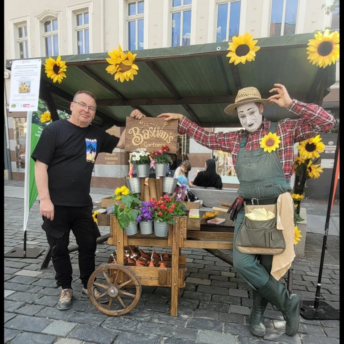 VorschauBild - 1050 Sonnen(blumen) für Altenburg: Gartenfreunde kämpfen um die höchste Sonnenblume
