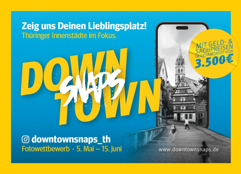 Fotowettbewerb „Downtown Snaps“: Thüringens schönste Innenstädte im Fokus | 