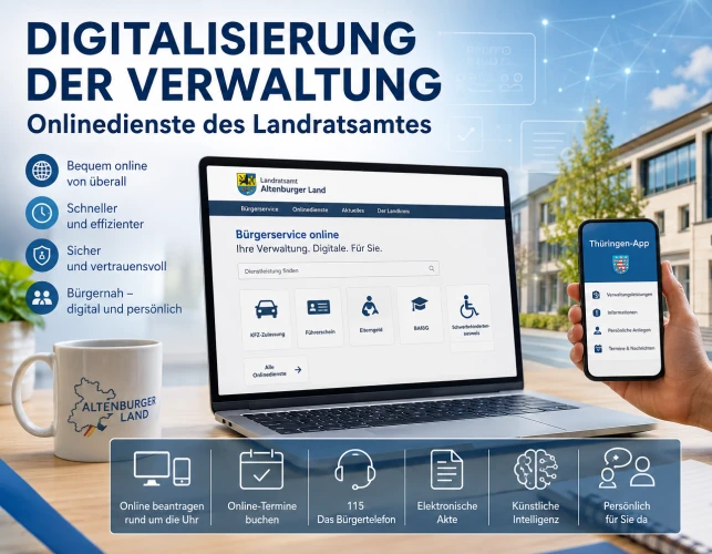VorschauBild - Digitalisierung im Altenburger Land: Mehr Onlinedienste, weniger Behördengänge