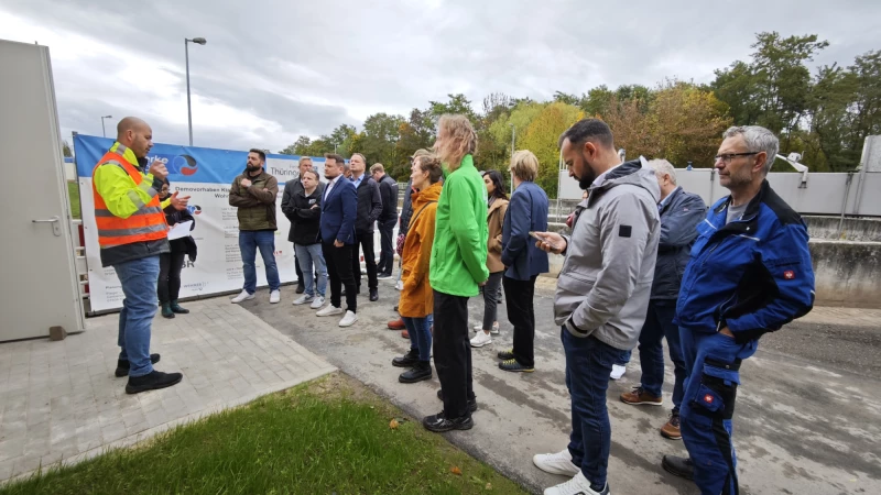 Einweihung des Vorhabens „Klärwärme Schmölln“: Innovatives kaltes Nahwärmenetz | Einweihung der Klärwärme in Schmölln